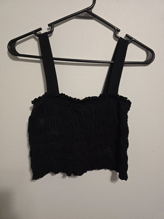 Black American Eagle Crop Tank, Small