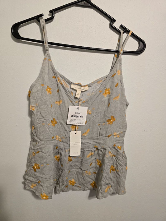 Gray Grade & Gather Spaghetti Tank, Small