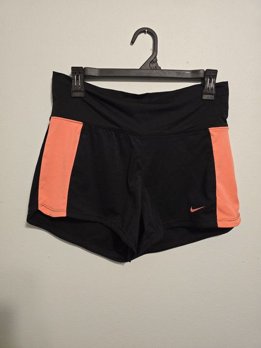 Black/Orange NIKE Dri-Fit Shorts, Small