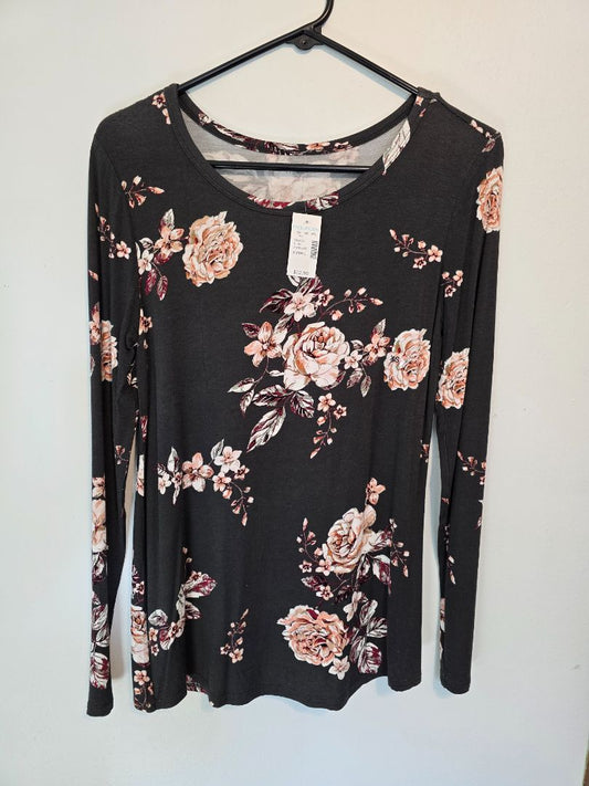 Gray & Flowers Maurices Long Sleeve Top, XSmall