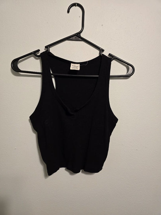 Black Destined Crop Tank, Small
