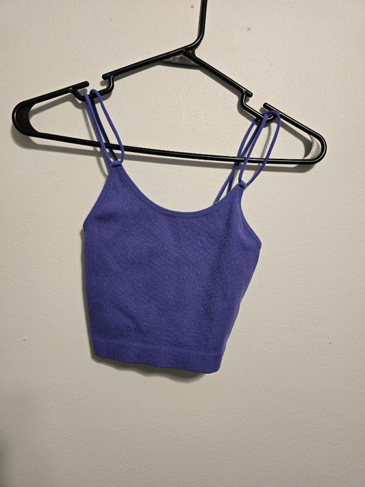 Purple No Boundaries Crop Tank, Small