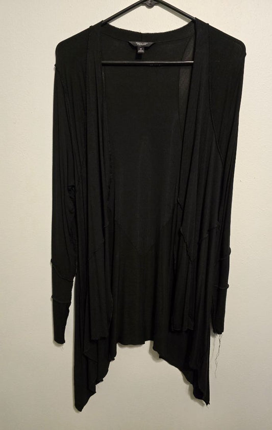 Black Simply Vera Verawang Lightweight Cardigan, Medium