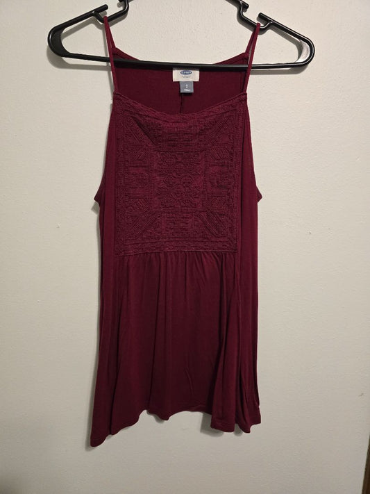 Maroon Old Navy Tank Top, Small