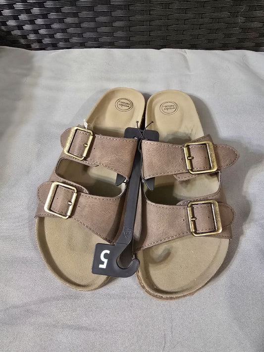 Brown Wonder Nation Sandals, 5