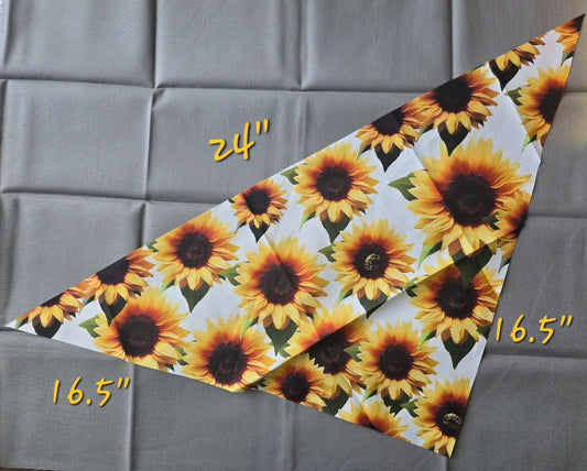 Sunflower  Bandana, One Size