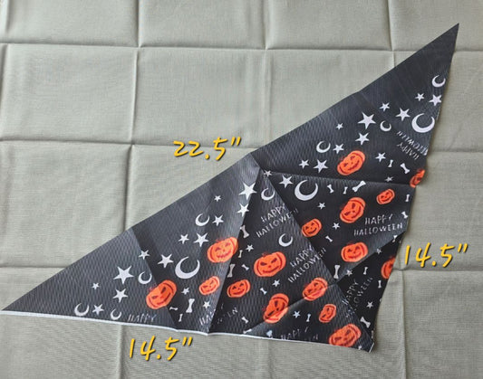 Happy Halloween Pumpkin  Bandana, One Size