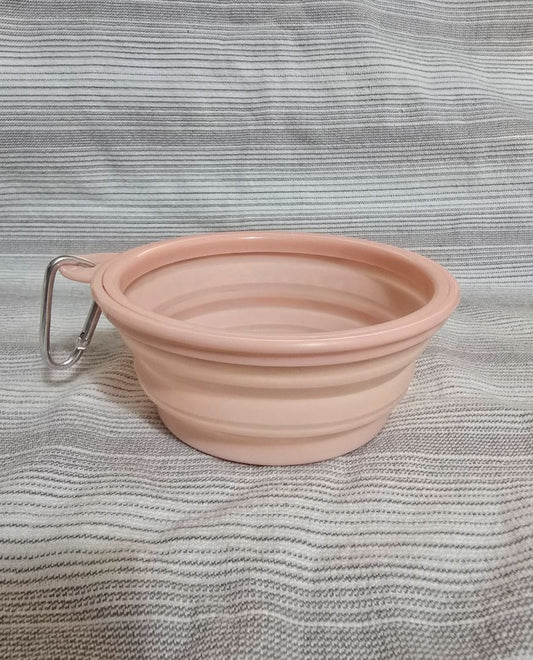 Pink  Collapsible Pet Bowl, 5"