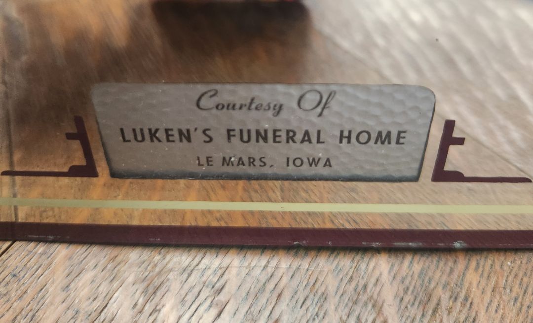 Vintage Luken's Funeral Home Advertising