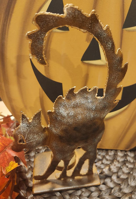 Metal Halloween Cat