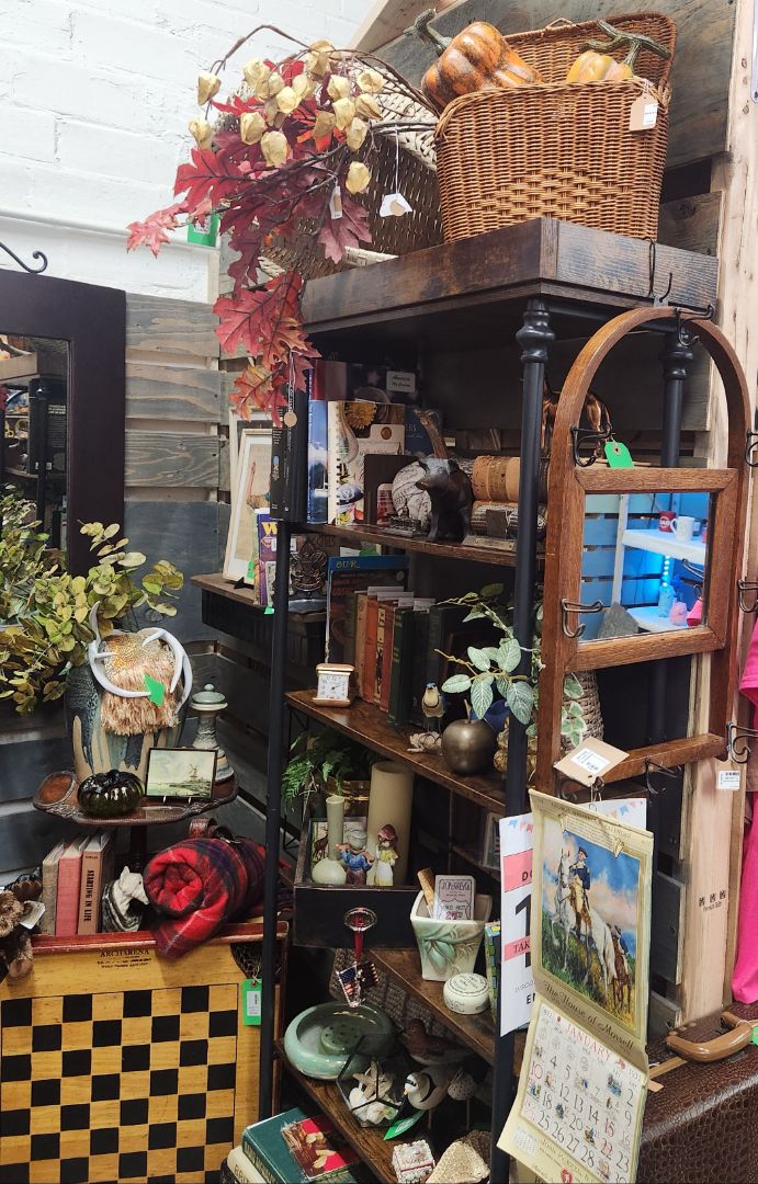Mirror & Wood with Hooks