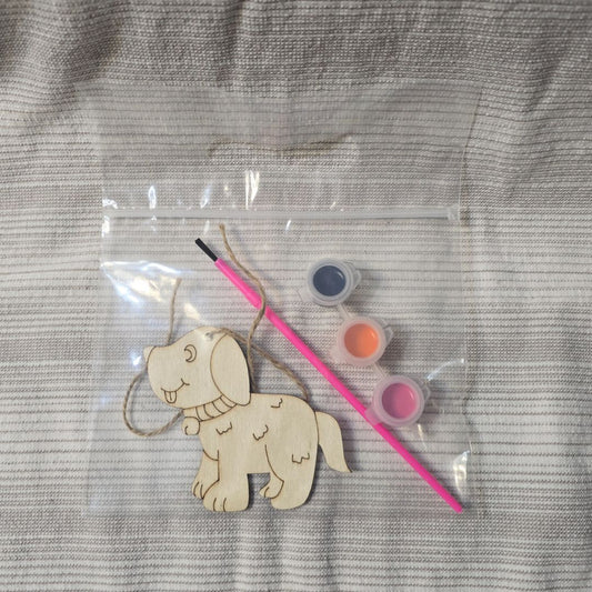 Blue/Orange/Pink  Dog Paint Kit