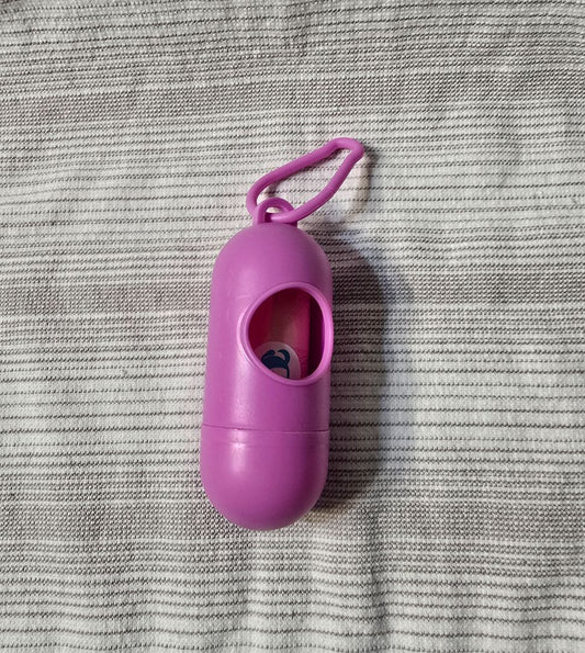 Pink  Waste Bag Holder w/ Refill