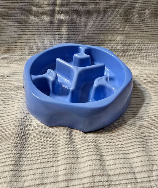 Blue  Slow Feeder Bowl