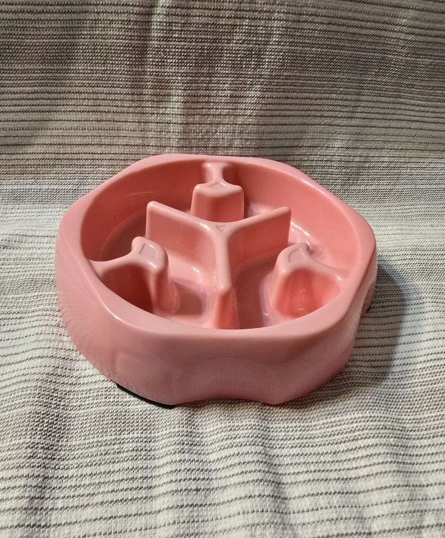 Pink  Slow Feeder Bowl