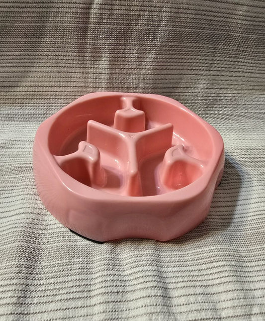 Pink  Slow Feeder Bowl