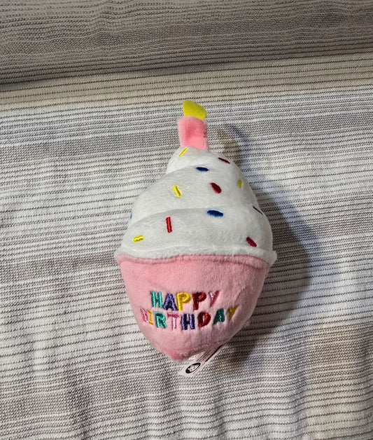 Happy BDay Girl  Plush Squeak Toy