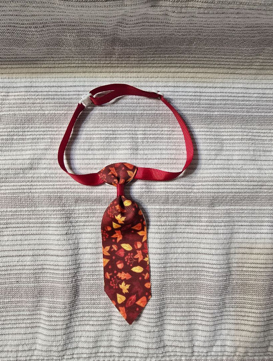 Brown Leaves  5" Adjustable Tie