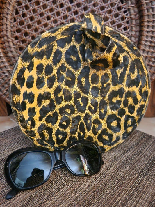 Vintage Leopard Makeup Travel Case