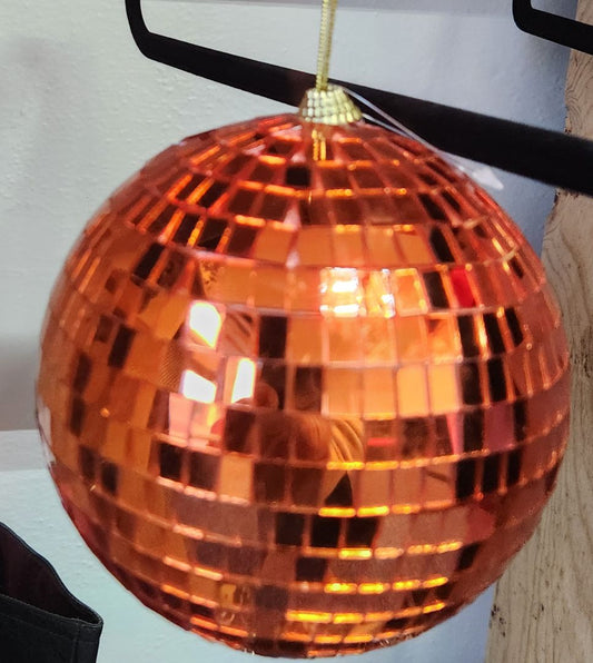 Orange Small Disco Ball