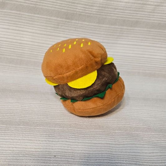 Cheeseburger  Plush Squeak Toy