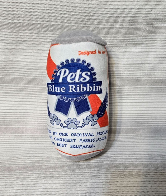 Pets Blue Ribbin  Plush Squeak Toy