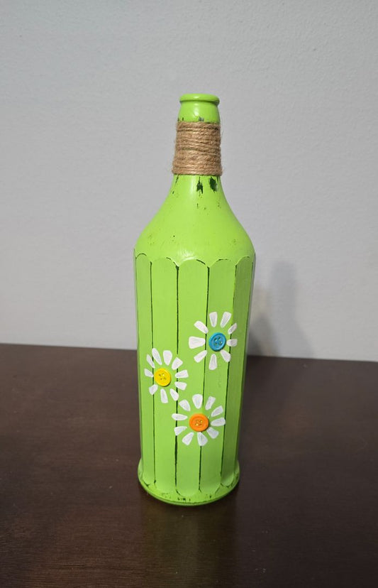 Green  Green Decor Bottle, 11.5"