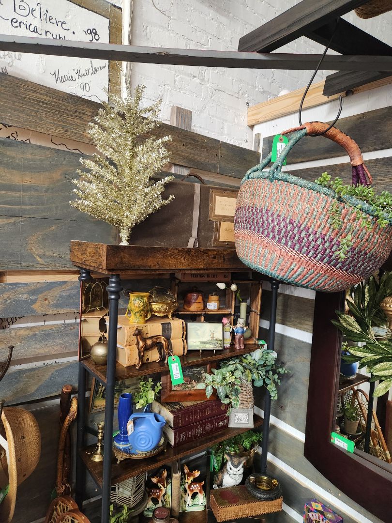 Silver Tinsel Retro Tree - Small