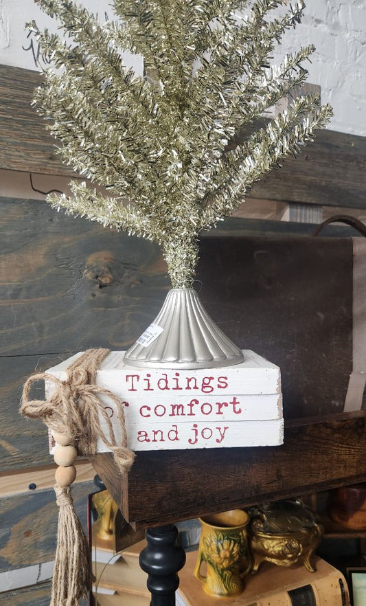 Faux Stacked Books  - Christmas