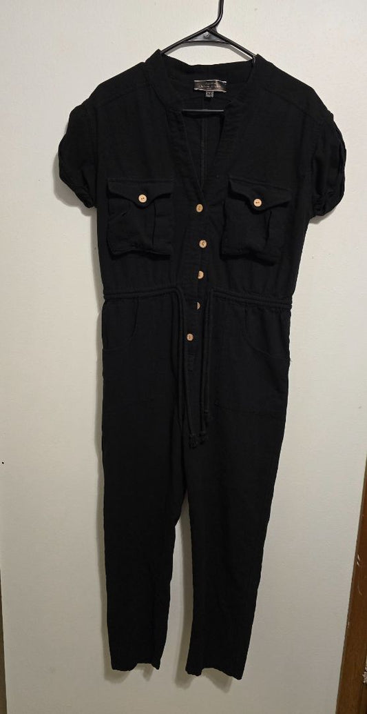 Black Blue Blush Jumpsuit, Small