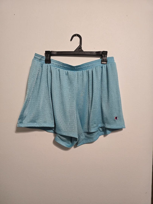 Light Blue Champion Athletic Shorts, 2XLarge