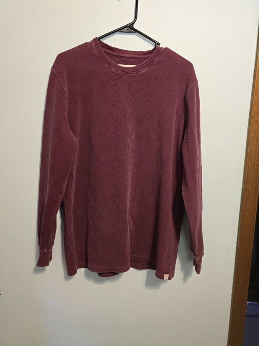 Maroon The Normal Brand Mens Long Sleeve, Large