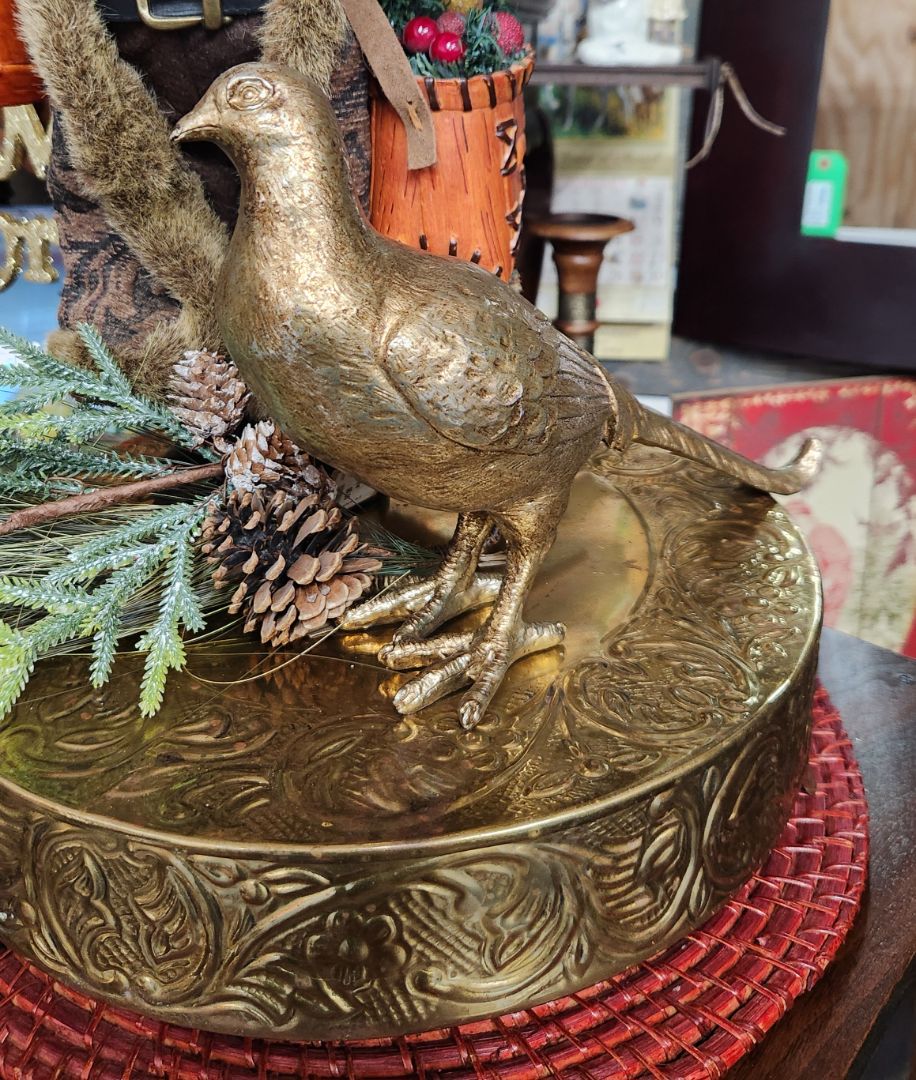 Gold Pheasant Figure