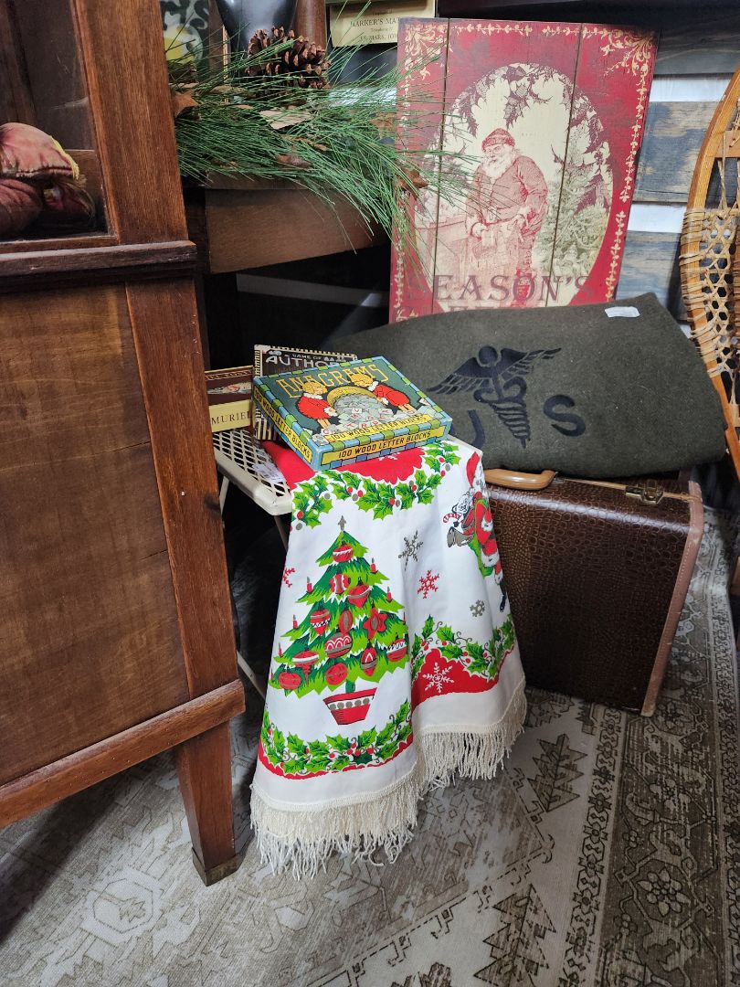 Vintage Fringed Table Cover