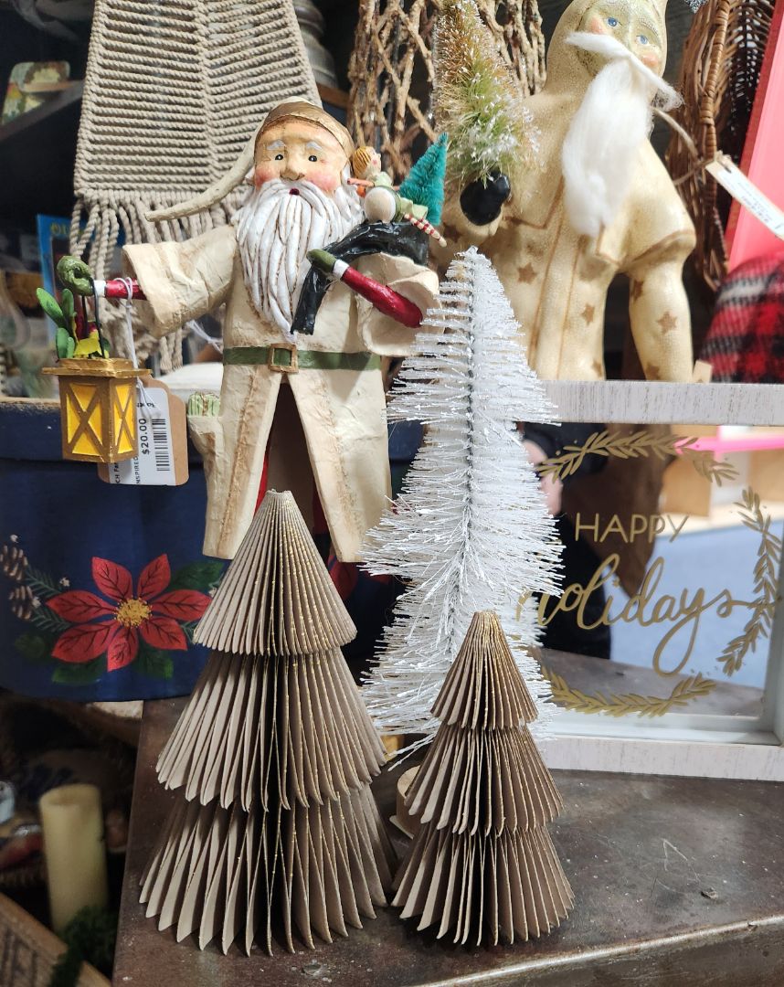 Gold Pleated Paper Tree - Small