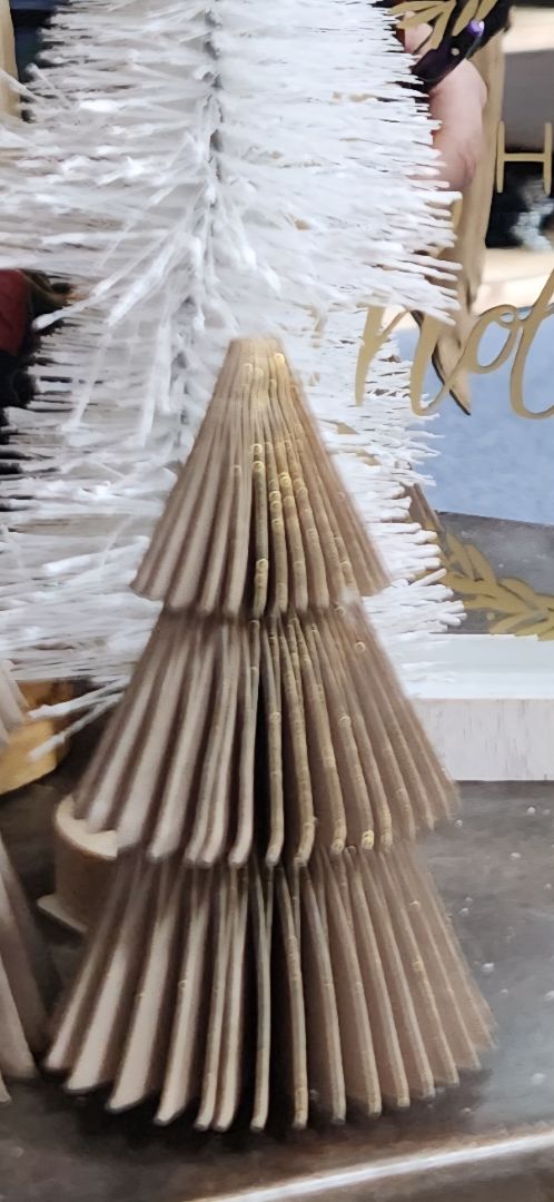 Gold Pleated Paper Tree - XSmall