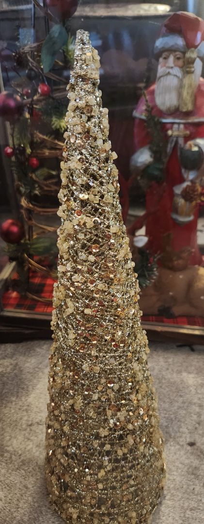 Beaded Glitter Christmas Tree