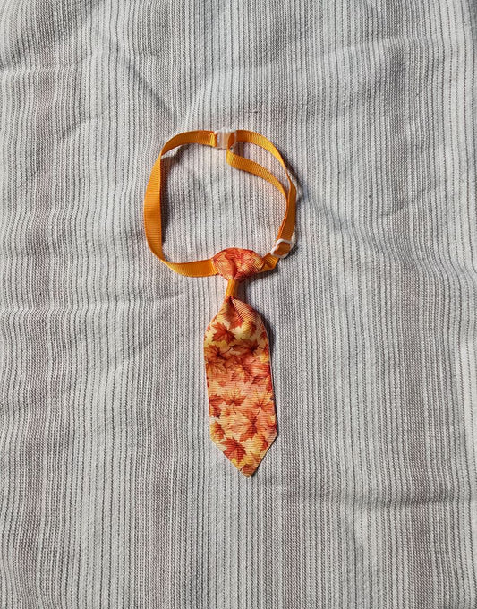 Orange Leaves  5" Adjustable Tie