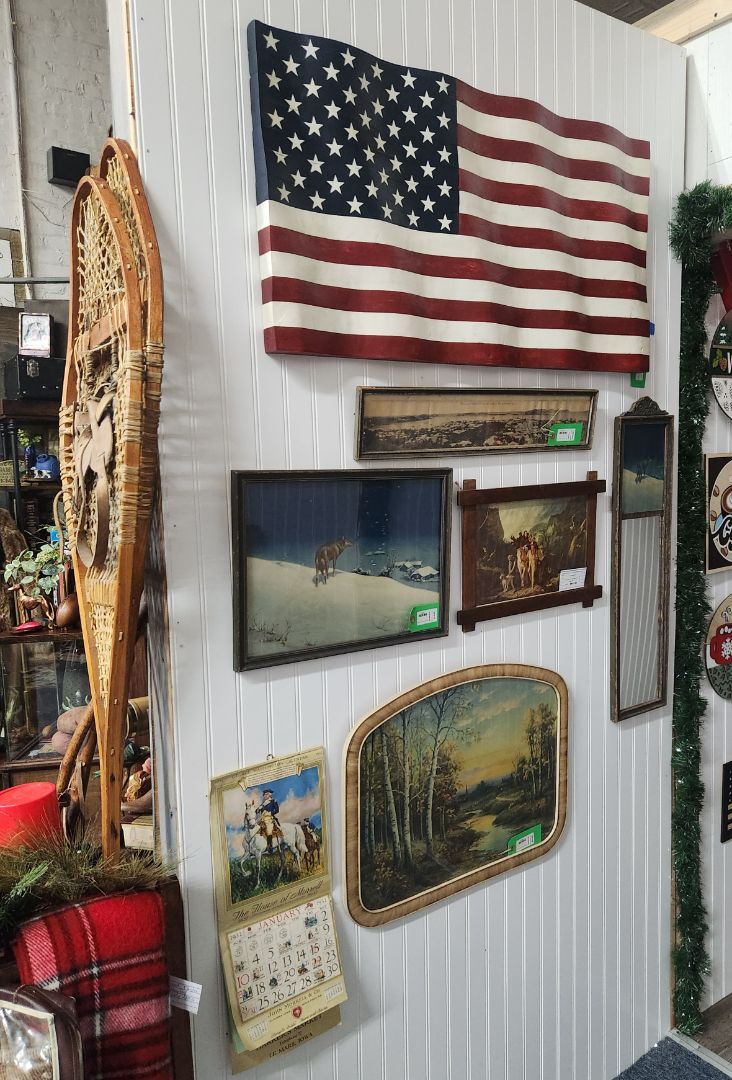 Handcrafted Wood Amerucan Flag Firm