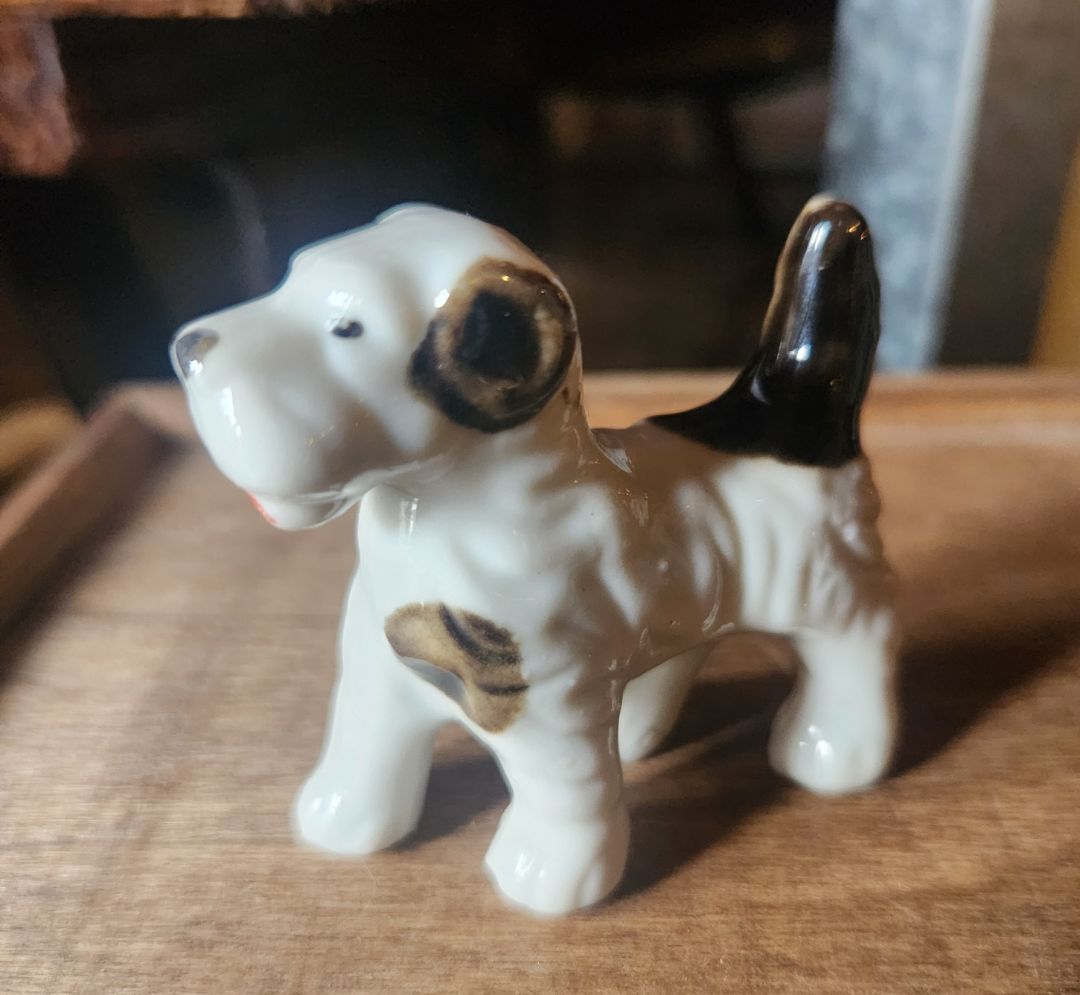 Porcelain Terrier Dog Figure