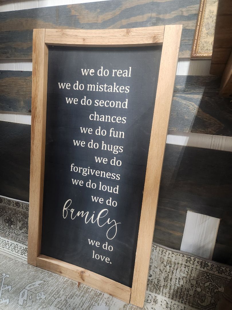 Wooden Family Sign