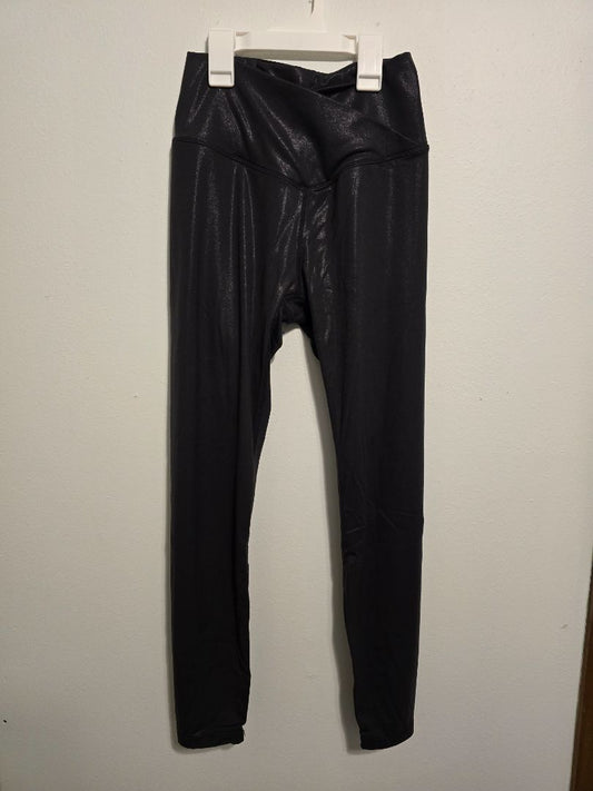 Black Shimmer  Leggings, Small