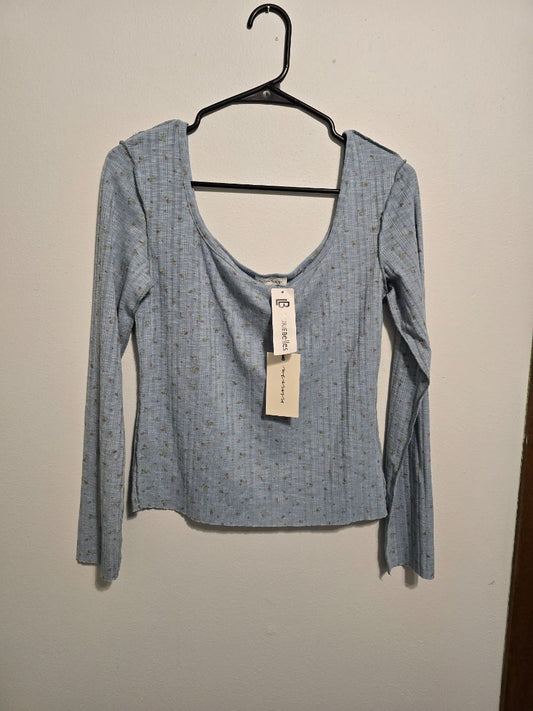 Blue LaurieBelles Long Sleeve Top, Large