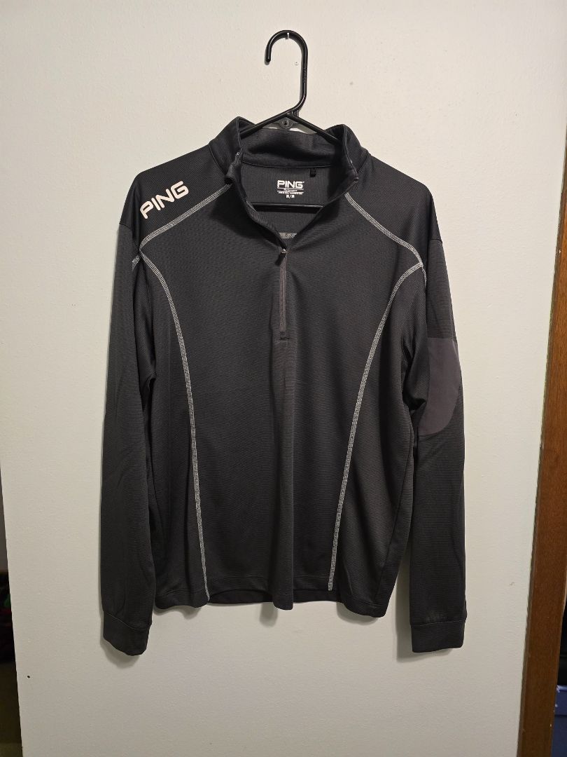Gray PING Performance Mens Long Sleeve, Medium