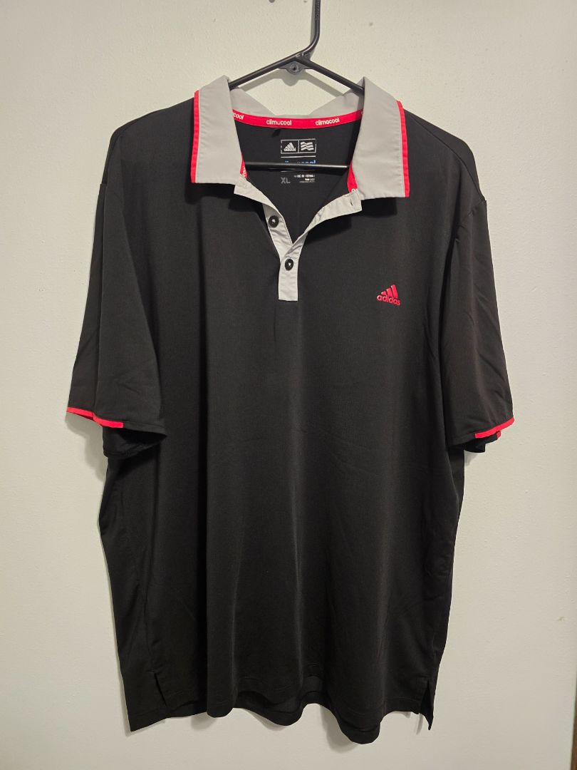 Black Adidas Climacool Mens Short Sleeve, XXL