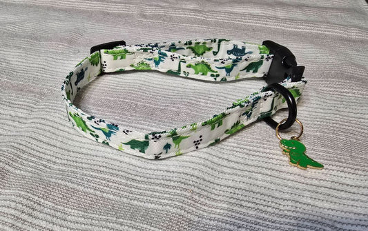 White Dinosaur Collar, Small