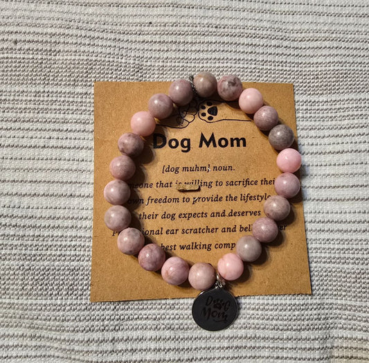 Pink  Dog Mom Bracelet