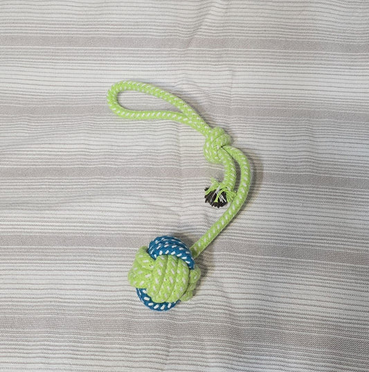 Green/Blue  Rope Tug Toy