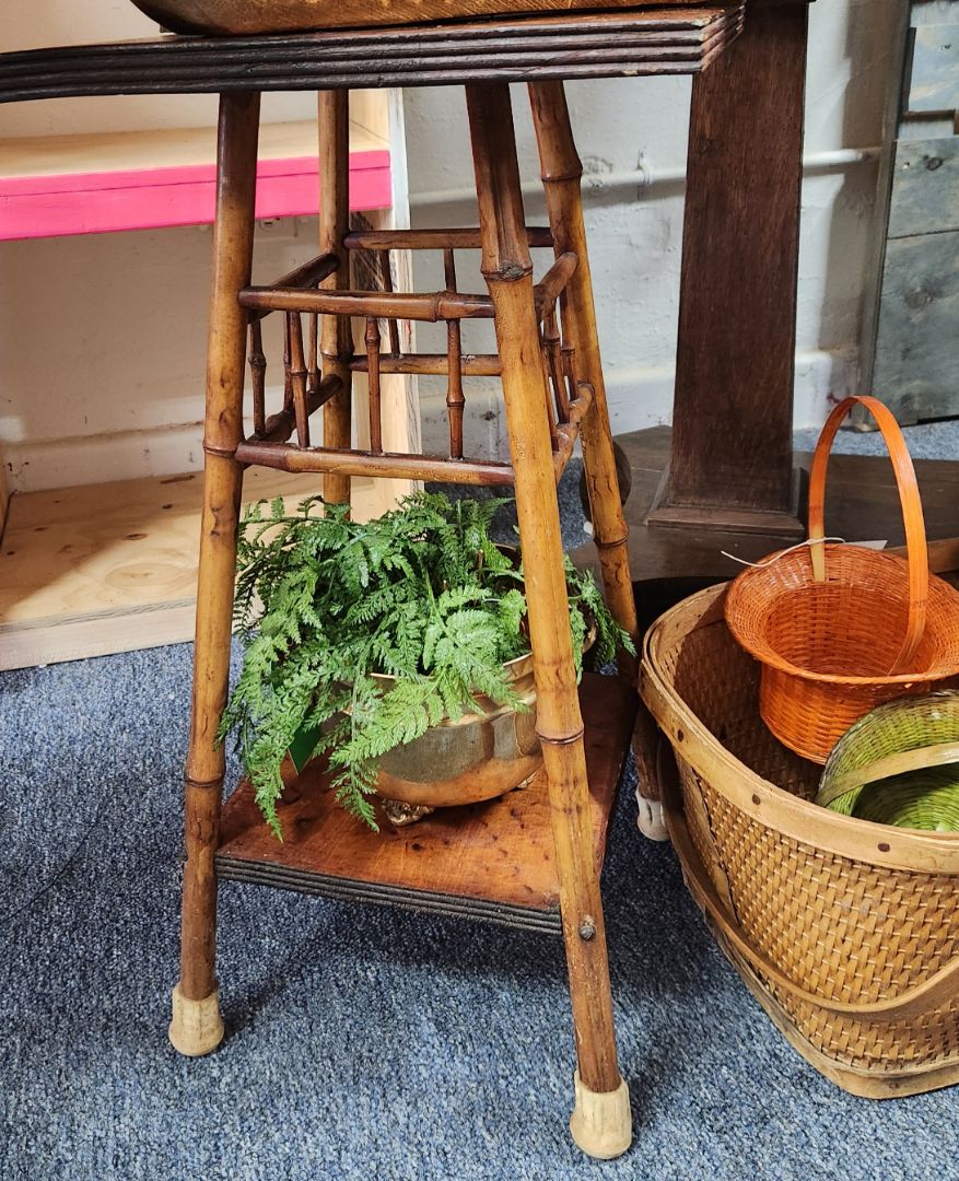 Small Bamboo & Wood Table