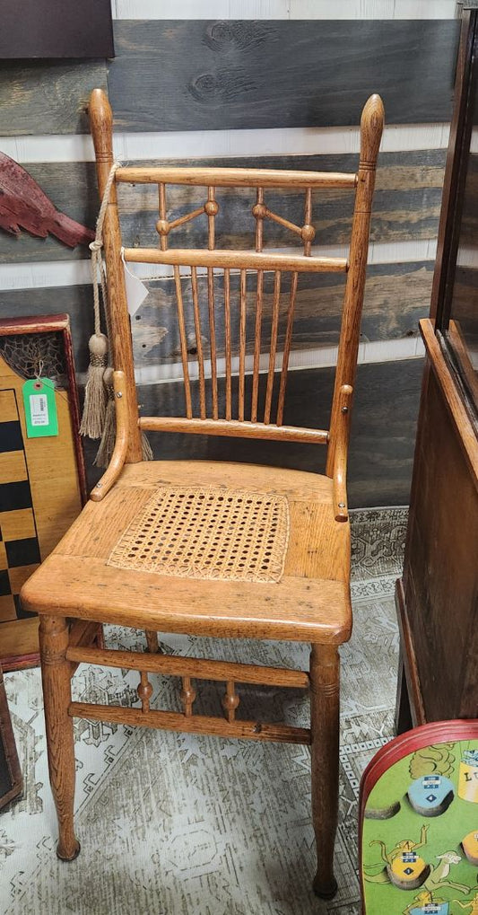 PRICE REDUCED!    Antique Pressback Spindle Chair